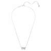 Colgante Hyperbola con pavé, Infinity, blanco, chapado en rodio Colgante Hyperbola con pavé, Infinity, blanco, chapado en rodio