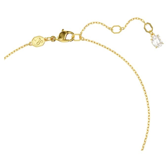 Colgante Idyllia con corte octogonal, perla de cristal, corazón, rosa, chapado en tono dorado Colgante Idyllia con corte octogonal, perla de cristal, corazón, rosa, chapado en tono dorado