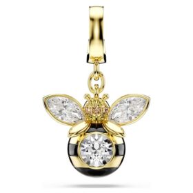 Colgante Idyllia con cortes mixtos, abeja, multicolor, chapado en tono dorado