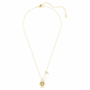 Colgante Idyllia con cortes mixtos, corazón, llave, rosa, chapado en tono dorado Colgante Idyllia con cortes mixtos, corazón, llave, rosa, chapado en tono dorado