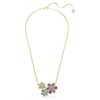 Colgante Idyllia con cortes mixtos, flor, multicolor, chapado en tono dorado Colgante Idyllia con cortes mixtos, flor, multicolor, chapado en tono dorado
