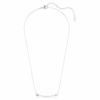 Colgante Idyllia con cortes mixtos, forma de flecha, blanco, chapado en rodio