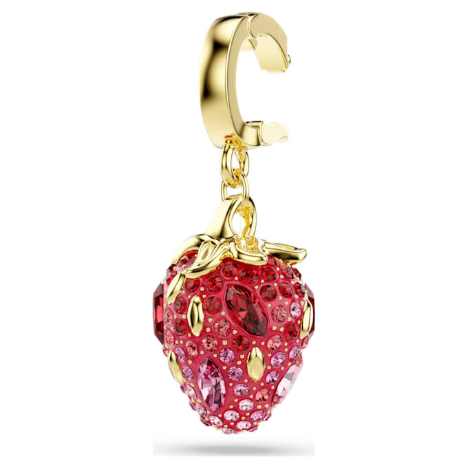 Colgante Idyllia con cortes mixtos, fresa, rojo, chapado en tono dorado Colgante Idyllia con cortes mixtos, fresa, rojo, chapado en tono dorado