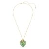 Colgante Idyllia con cortes mixtos, manzana, verde, chapado en tono dorado Colgante Idyllia con cortes mixtos, manzana, verde, chapado en tono dorado