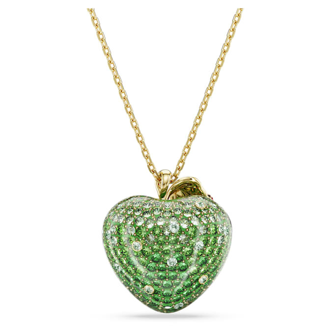 Colgante Idyllia con cortes mixtos, manzana, verde, chapado en tono dorado Colgante Idyllia con cortes mixtos, manzana, verde, chapado en tono dorado