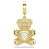 Colgante Idyllia con cortes mixtos, osito, tono dorado, chapado en tono dorado Colgante Idyllia con cortes mixtos, osito, tono dorado, chapado en tono dorado