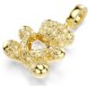 Colgante Idyllia con cortes mixtos, osito, tono dorado, chapado en tono dorado Colgante Idyllia con cortes mixtos, osito, tono dorado, chapado en tono dorado