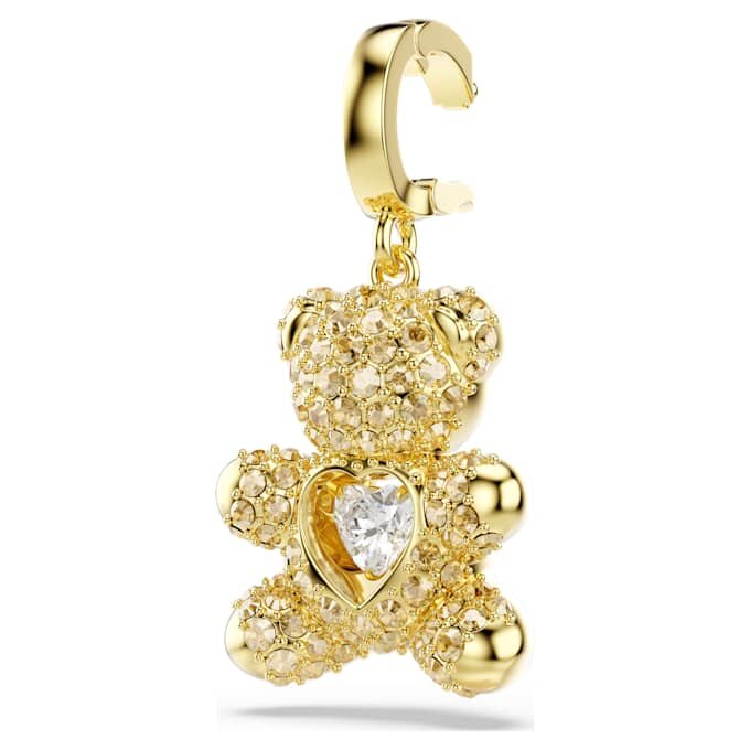 Colgante Idyllia con cortes mixtos, osito, tono dorado, chapado en tono dorado Colgante Idyllia con cortes mixtos, osito, tono dorado, chapado en tono dorado