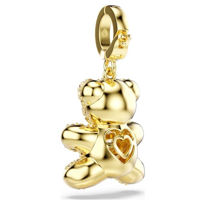 Colgante Idyllia con cortes mixtos, osito, tono dorado, chapado en tono dorado Colgante Idyllia con cortes mixtos, osito, tono dorado, chapado en tono dorado