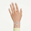 Colgante Idyllia con cortes mixtos, recubrimiento color perla, corazón, blanco, chapado en rodio Colgante Idyllia con cortes mixtos, recubrimiento color perla, corazón, blanco, chapado en rodio