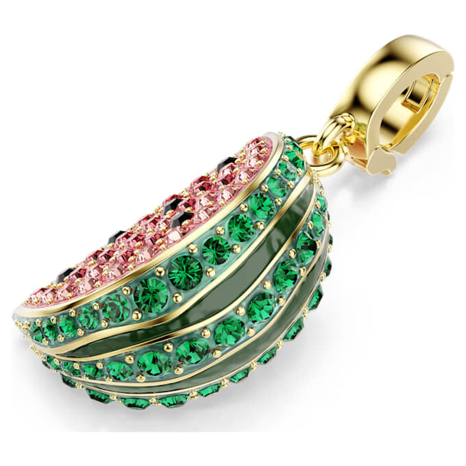 Colgante Idyllia con cortes mixtos, sandía, multicolor, chapado en tono dorado Colgante Idyllia con cortes mixtos, sandía, multicolor, chapado en tono dorado
