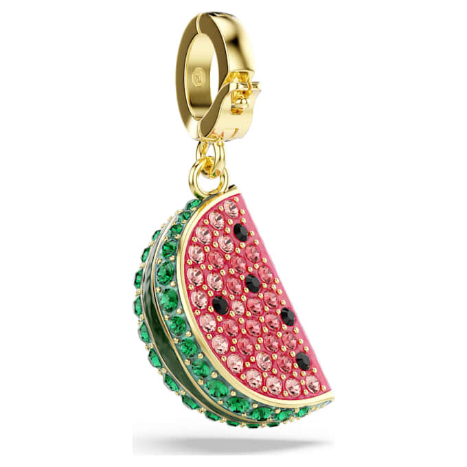 Colgante Idyllia con cortes mixtos, sandía, multicolor, chapado en tono dorado Colgante Idyllia con cortes mixtos, sandía, multicolor, chapado en tono dorado
