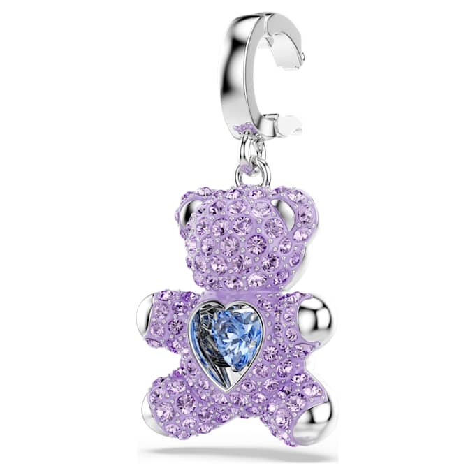 Colgante Idyllia con cortes variados, osito, morado, chapado en rodio Colgante Idyllia con cortes variados, osito, morado, chapado en rodio