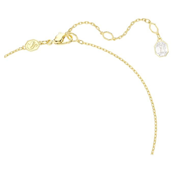 Colgante Idyllia con perlas de cristal, cortes mixtos, flor, multicolor, chapado en tono dorado
