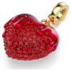 Colgante Idyllia de corte redondo, forma de corazón, rojo, chapado en tono dorado Colgante Idyllia de corte redondo, forma de corazón, rojo, chapado en tono dorado