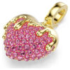 Colgante Idyllia de corte redondo, forma de corazón, rosa, chapado en tono dorado Colgante Idyllia de corte redondo, forma de corazón, rosa, chapado en tono dorado