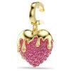 Colgante Idyllia de corte redondo, forma de corazón, rosa, chapado en tono dorado Colgante Idyllia de corte redondo, forma de corazón, rosa, chapado en tono dorado