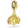 Colgante Idyllia de cortes mixtos, mariquita, rojo, chapado en tono dorado Colgante Idyllia de cortes mixtos, mariquita, rojo, chapado en tono dorado