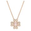 Colgante Idyllia Trébol, blanco, chapado en tono oro rosa Colgante Idyllia Trébol, blanco, chapado en tono oro rosa