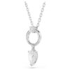 Colgante Mesmera con corte de pera, blanco, chapado en rodio Colgante Mesmera con corte de pera, blanco, chapado en rodio