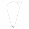 Colgante Mesmera con cortes mixtos, verde, chapado en rodio Colgante Mesmera con cortes mixtos, verde, chapado en rodio