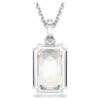 Colgante Millenia con corte octogonal, blanco, chapado en rodio Colgante Millenia con corte octogonal, blanco, chapado en rodio