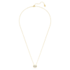 Colgante octogonal con diamantes cultivados en laboratorio de 1,0 ct en total, forma octogonal, oro amarillo de 14K
