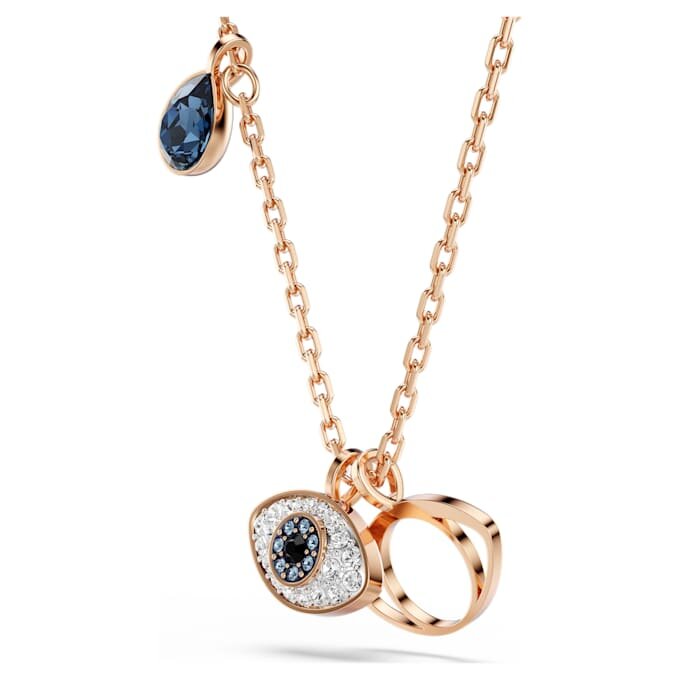 Colgante «Ojo» de Symbolica, multicolor, chapado en tono oro rosa Colgante «Ojo» de Symbolica, multicolor, chapado en tono oro rosa