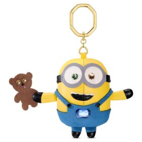 Colgante para bolso de los Minions multicolor, chapado en tono dorado