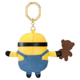 Colgante para bolso de los Minions multicolor, chapado en tono dorado