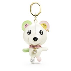 Colgante para bolso Teddy Bear, multicolor, chapado en tono dorado