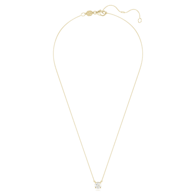 Colgante solitario Eternity con diamantes cultivados en laboratorio, 1 Ct Tw, forma redonda, oro amarillo de 14K Colgante solitario Eternity con diamantes cultivados en laboratorio, 1 Ct Tw, forma redonda, oro amarillo de 14K
