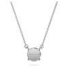 Colgante solitario Eternity con diamantes cultivados en laboratorio, 1 Ct Tw, forma redonda, oro blanco de 14K Colgante solitario Eternity con diamantes cultivados en laboratorio, 1 Ct Tw, forma redonda, oro blanco de 14K