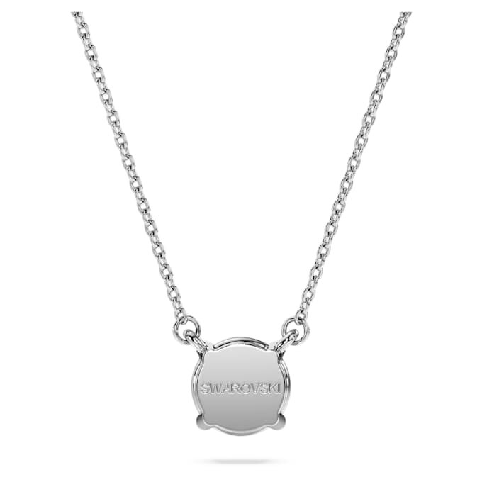 Colgante solitario Eternity con diamantes cultivados en laboratorio, 1 Ct Tw, forma redonda, oro blanco de 14K Colgante solitario Eternity con diamantes cultivados en laboratorio, 1 Ct Tw, forma redonda, oro blanco de 14K