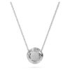 Colgante solitario Eternity Halo con diamantes cultivados en laboratorio, 0,59 ct en total, forma redonda, oro blanco de 14K Colgante solitario Eternity Halo con diamantes cultivados en laboratorio, 0,59 ct en total, forma redonda, oro blanco de 14K