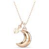 Colgante Sublima con perla de cristal, luna, multicolor, chapado en tono oro rosa Colgante Sublima con perla de cristal, luna, multicolor, chapado en tono oro rosa