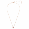 Colgante Symbolica de corte redondo, pavé, herradura, rojo, chapado en tono oro rosa Colgante Symbolica de corte redondo, pavé, herradura, rojo, chapado en tono oro rosa