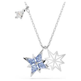 Colgante Symbolica Estrella, azul, chapado en rodio