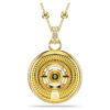 Colgante Symbolica «Ojo del mal», mediano, multicolor, chapado en tono dorado Colgante Symbolica «Ojo del mal», mediano, multicolor, chapado en tono dorado