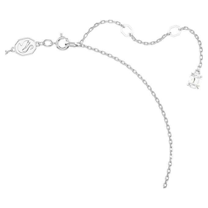 Colgante Una Angelic, corte redondo, pavé, blanco, chapado en rodio Colgante Una Angelic, corte redondo, pavé, blanco, chapado en rodio