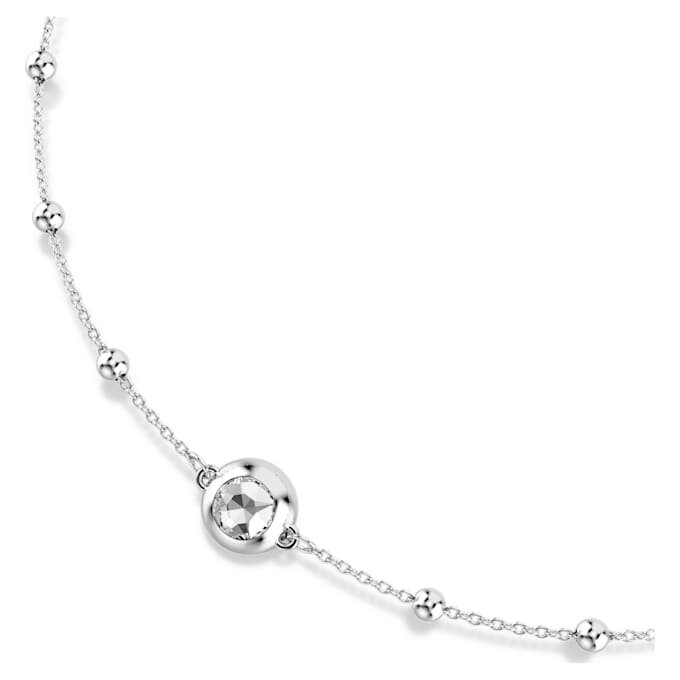 Colgante Una Angelic de corte redondo, motivos a doble cara, blanco, chapado en rodio Colgante Una Angelic de corte redondo, motivos a doble cara, blanco, chapado en rodio