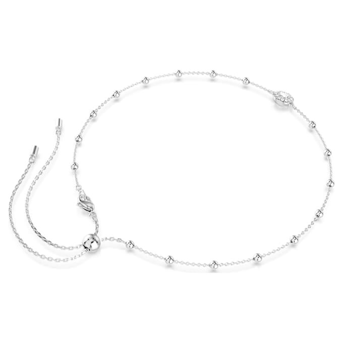 Colgante Una Angelic de corte redondo, motivos a doble cara, blanco, chapado en rodio Colgante Una Angelic de corte redondo, motivos a doble cara, blanco, chapado en rodio