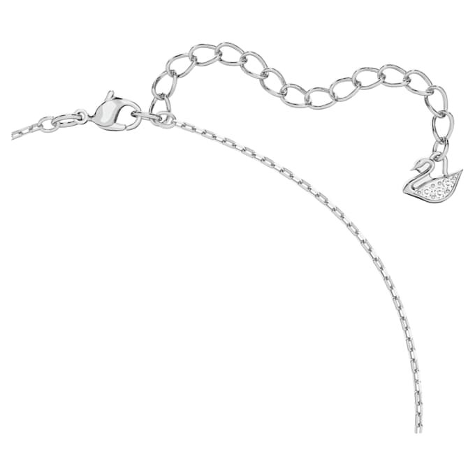 Colgante Una con corte octogonal, blanco, chapado en rodio Colgante Una con corte octogonal, blanco, chapado en rodio