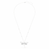 Colgante y broche de Ariana Grande x Swarovski con perla de cristal, cortes mixtos, libélula, blanco, chapado en rodio Colgante y broche de Ariana Grande x Swarovski con perla de cristal, cortes mixtos, libélula, blanco, chapado en rodio