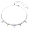 Collar Ariana Grande x Swarovski con cortes mixtos, multicolor, chapado en rodio Collar Ariana Grande x Swarovski con cortes mixtos, multicolor, chapado en rodio