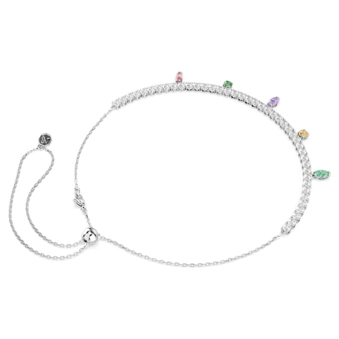 Collar Ariana Grande x Swarovski con cortes mixtos, multicolor, chapado en rodio Collar Ariana Grande x Swarovski con cortes mixtos, multicolor, chapado en rodio