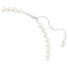 Collar Ariana Grande X Swarovski con perla de cristal, corte de corazón, corazón, blanco, chapado en rodio Collar Ariana Grande X Swarovski con perla de cristal, corte de corazón, corazón, blanco, chapado en rodio