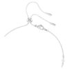 Collar Ariana Grande X Swarovski Y con cortes mixtos, perla de cristal, corazón, blanco, chapado en rodio Collar Ariana Grande X Swarovski Y con cortes mixtos, perla de cristal, corazón, blanco, chapado en rodio
