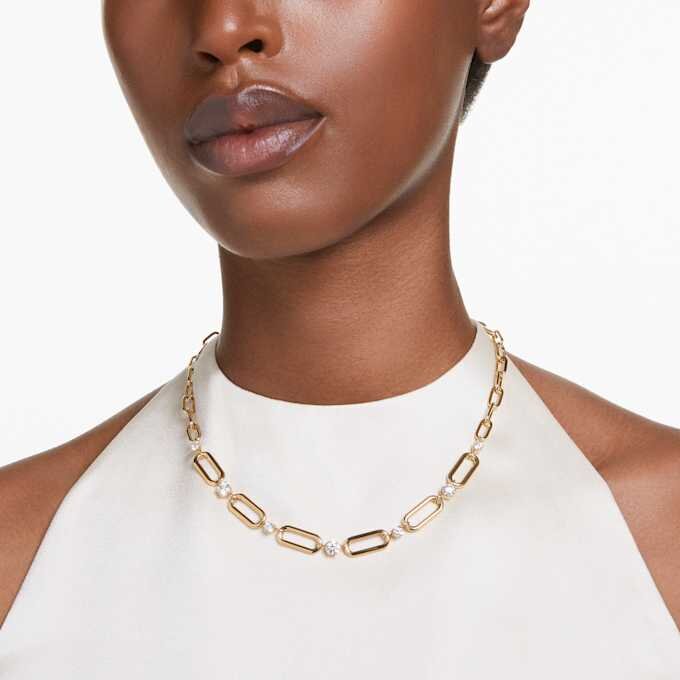Collar Constella blanco, chapado en tono dorado Collar Constella blanco, chapado en tono dorado