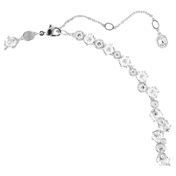 Collar Constella con cortes mixtos, cierre, blanco, chapado en rodio Collar Constella con cortes mixtos, cierre, blanco, chapado en rodio